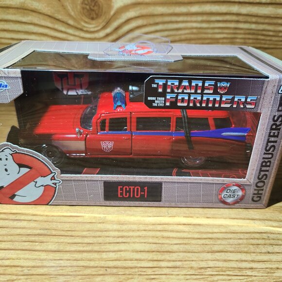 Ecto-1 Jada Toys Transformers X Ghostbusters colab 1:32 diecast car (NEW) - Picture 2 of 4